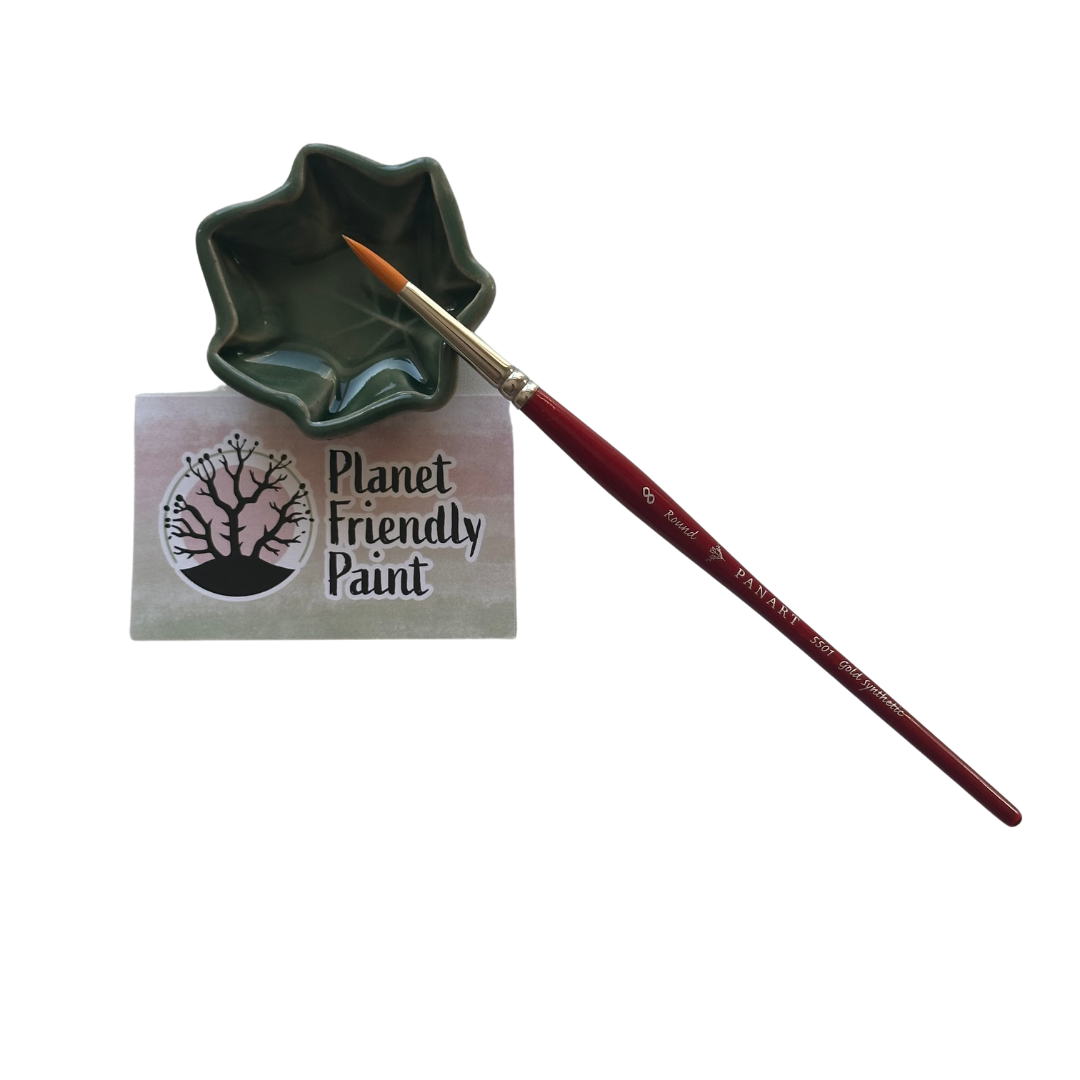 Water Dish Ceramic Leaf