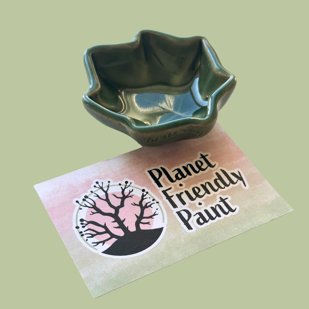 Water Dish Ceramic Leaf